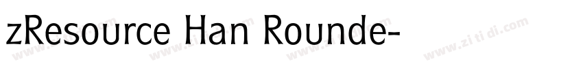 zResource Han Rounde字体转换